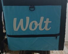 Wolt çantası kurtkası ilə birlikte