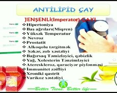 Antilipid Çay-ürək-damar, sinir, hərarət, bağırsaq, serroz, ciyər